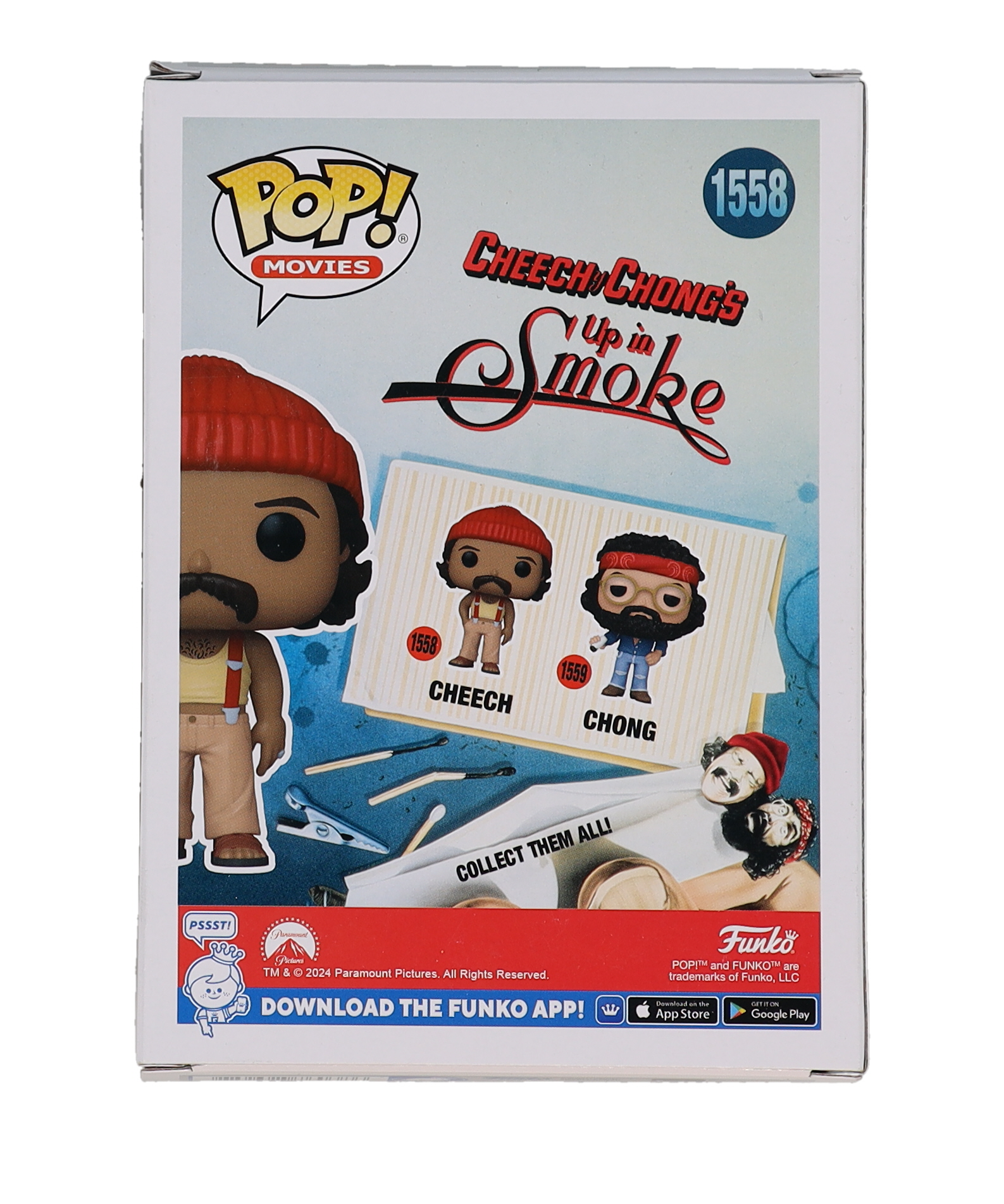Cheech Marin Signed "Cheech & Chong's: Up in Smoke" #1558 Funko Pop! Vinyl Figure (JSA) at PristineAuction.com Cheech Marin Signed "Cheech & Chong's: Up in Smoke" #1558 Funko Pop! Vinyl Figure (JSA) at PristineAuction.com