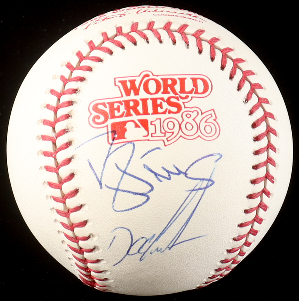 Dwight "Doc" Gooden & Darryl Strawberry Signed 1986 World Series Baseball (Beckett) at PristineAuction.com Dwight "Doc" Gooden & Darryl Strawberry Signed 1986 World Series Baseball (Beckett) at PristineAuction.com