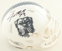 Joe Thomas Signed Browns Salute to Service Alternate Speed Mini Helmet (Schwartz) at PristineAuction.com