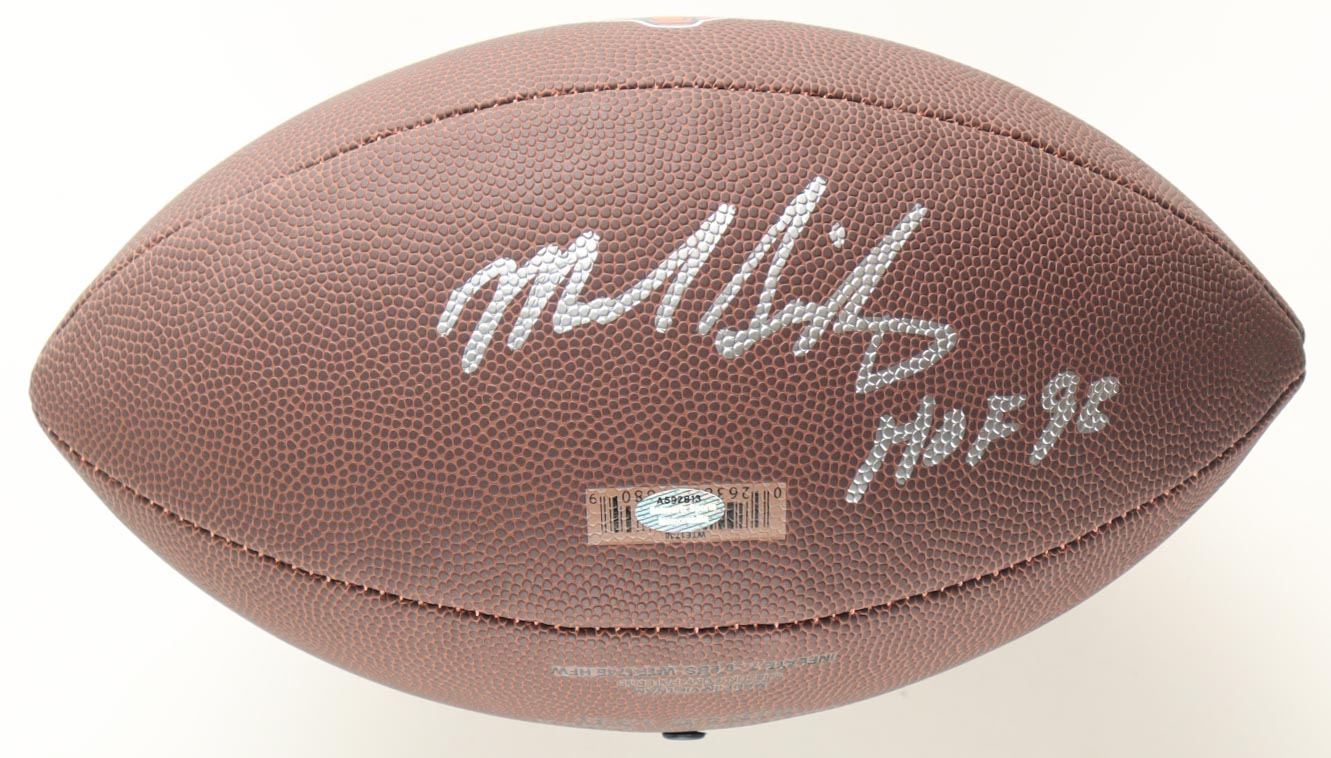 Mike Singletary Signed Bears Logo NFL Football Inscribed "HOF 98" (Schwartz) at PristineAuction.com Mike Singletary Signed Bears Logo NFL Football Inscribed "HOF 98" (Schwartz) at PristineAuction.com