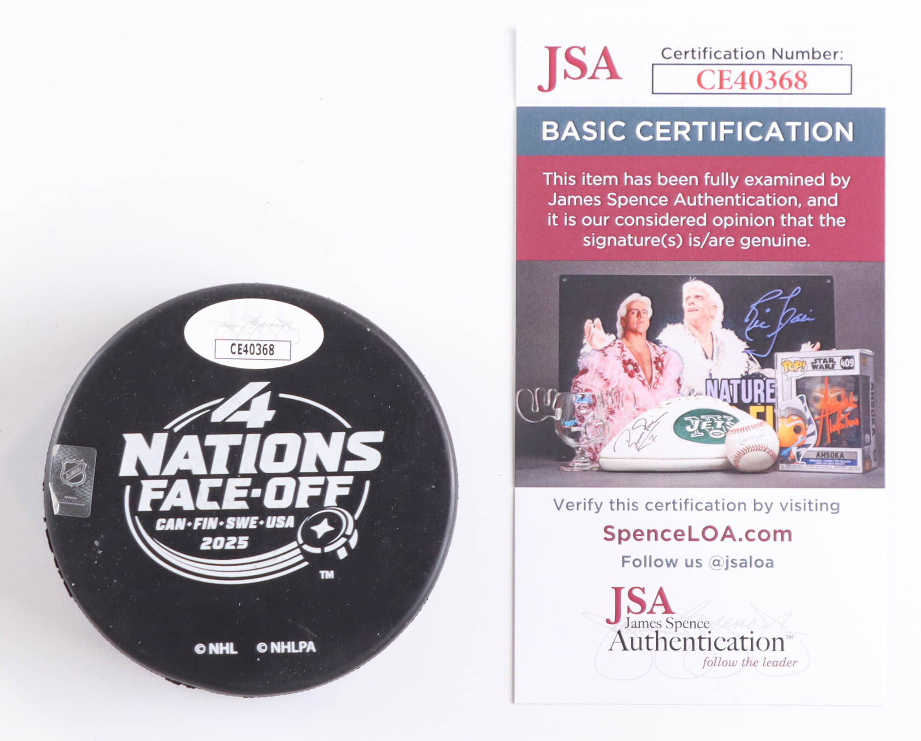 Zach Werenski Signed 2025 Nations Face-Off Logo Hockey Puck (JSA) at PristineAuction.com Zach Werenski Signed 2025 Nations Face-Off Logo Hockey Puck (JSA) at PristineAuction.com