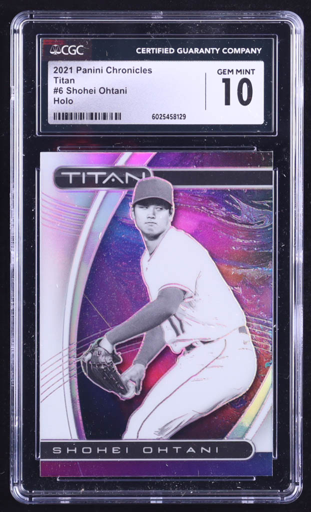 Shohei Ohtani 2021 Panini Chronicles Titan Holo #6 (CGC 10) at PristineAuction.com Shohei Ohtani 2021 Panini Chronicles Titan Holo #6 (CGC 10) at PristineAuction.com