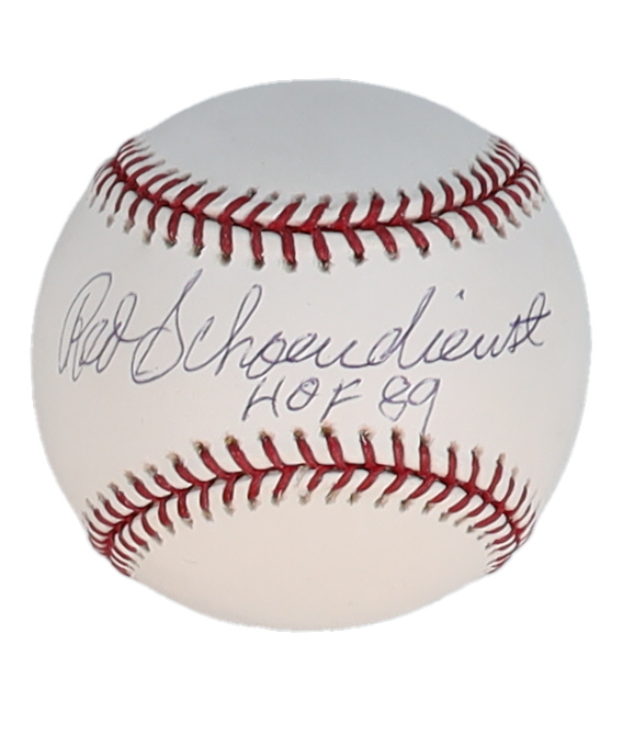 Red Schoendienst Signed OML Baseball Inscribed "HOF 89" (JSA) at PristineAuction.com Red Schoendienst Signed OML Baseball Inscribed "HOF 89" (JSA) at PristineAuction.com