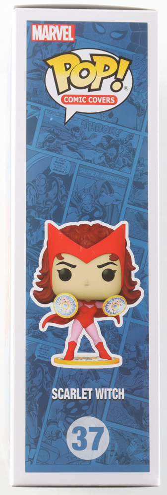 Elizabeth Olsen Signed "Marvel" #37 Scarlet Witch Funko Pop! Comic Covers Vinyl Figure Inscribed "Scarlet Witch" (SWAU) at PristineAuction.com Elizabeth Olsen Signed "Marvel" #37 Scarlet Witch Funko Pop! Comic Covers Vinyl Figure Inscribed "Scarlet Witch" (SWAU) at PristineAuction.com