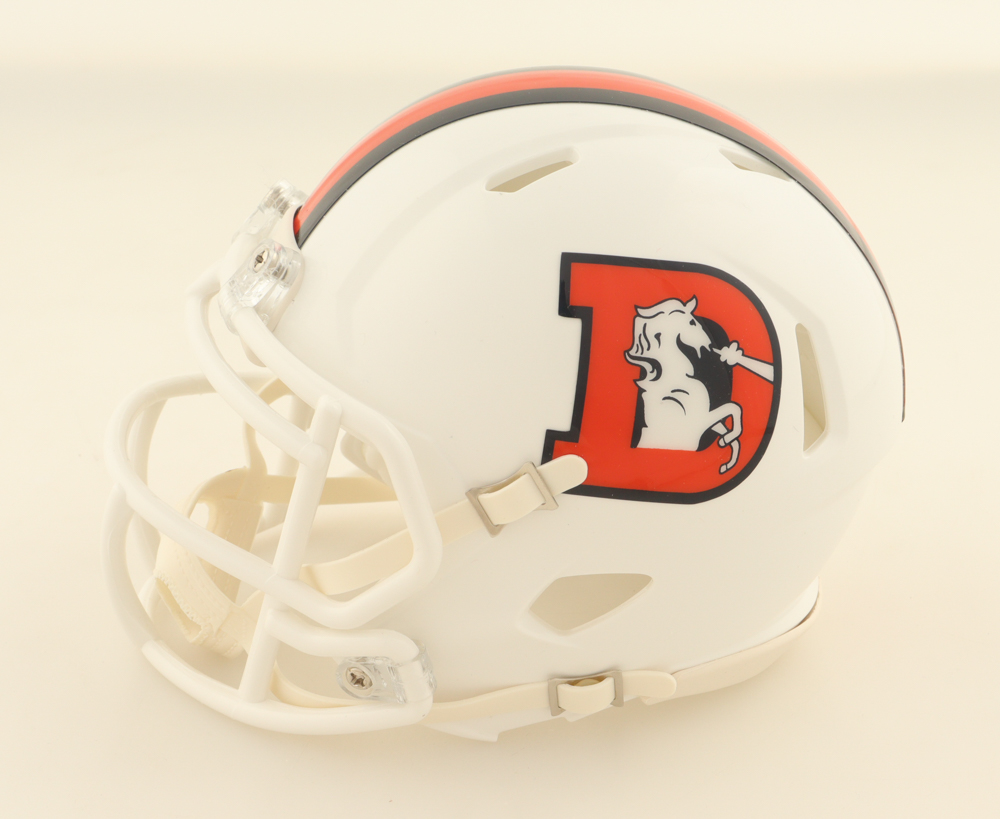 Rod Smith Signed Broncos Throwback Alternate Speed Mini Helmet (JSA) at PristineAuction.com Rod Smith Signed Broncos Throwback Alternate Speed Mini Helmet (JSA) at PristineAuction.com