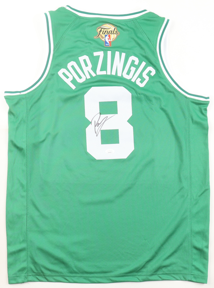 Kristaps Porzingis Signed Celtics Jersey (JSA) at PristineAuction.com Kristaps Porzingis Signed Celtics Jersey (JSA) at PristineAuction.com
