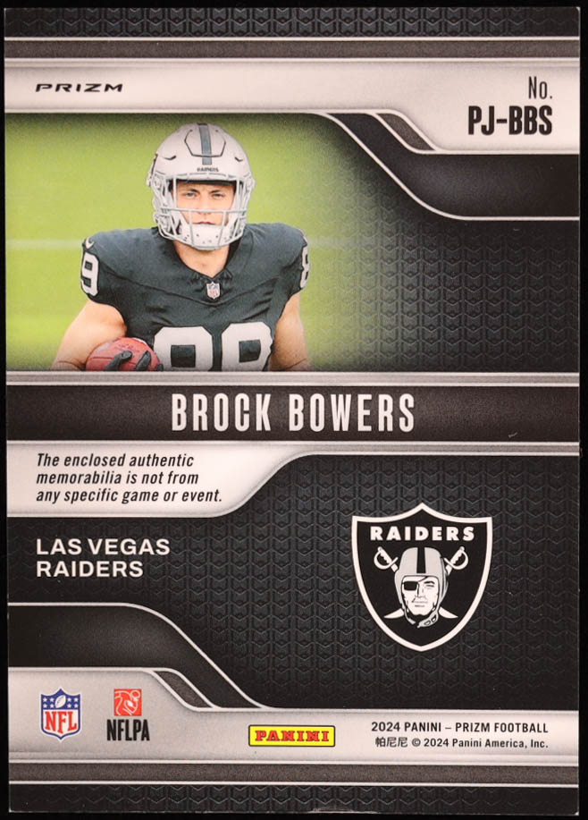 Brock Bowers 2024 Panini Prizm Premier Jerseys Neon Green Pulsar Prizms #3 RC at PristineAuction.com Brock Bowers 2024 Panini Prizm Premier Jerseys Neon Green Pulsar Prizms #3 RC at PristineAuction.com