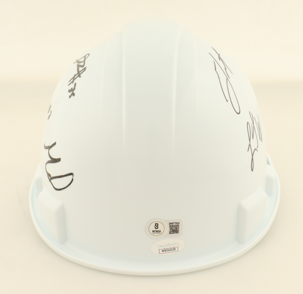 2025 Alabama Crimson Tide Hard Hat Team-Signed by (9) with Mark Sears, Chris Youngblood, Grant Nelson, Aden Holloway (Beckett & JSA) at PristineAuction.com 2025 Alabama Crimson Tide Hard Hat Team-Signed by (9) with Mark Sears, Chris Youngblood, Grant Nelson, Aden Holloway (Beckett & JSA) at PristineAuction.com