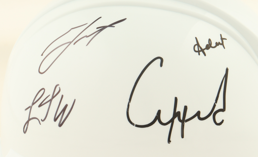 2025 Alabama Crimson Tide Hard Hat Team-Signed by (9) with Mark Sears, Chris Youngblood, Grant Nelson, Aden Holloway (Beckett & JSA) at PristineAuction.com 2025 Alabama Crimson Tide Hard Hat Team-Signed by (9) with Mark Sears, Chris Youngblood, Grant Nelson, Aden Holloway (Beckett & JSA) at PristineAuction.com