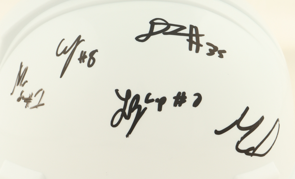 2025 Alabama Crimson Tide Hard Hat Team-Signed by (9) with Mark Sears, Chris Youngblood, Grant Nelson, Aden Holloway (Beckett & JSA) at PristineAuction.com 2025 Alabama Crimson Tide Hard Hat Team-Signed by (9) with Mark Sears, Chris Youngblood, Grant Nelson, Aden Holloway (Beckett & JSA) at PristineAuction.com