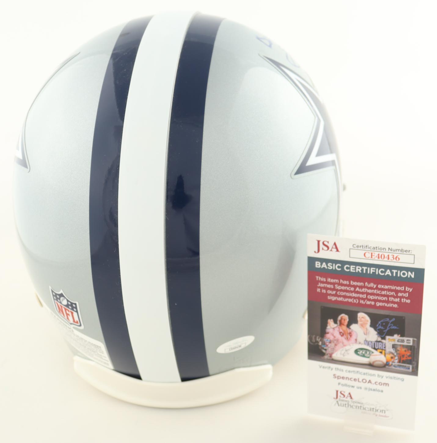 Emmitt Smith Signed Cowboys Full-Size Authentic On-Field Helmet Inscribed "HOF 2010" & "Best Wishes" (JSA) at PristineAuction.com Emmitt Smith Signed Cowboys Full-Size Authentic On-Field Helmet Inscribed "HOF 2010" & "Best Wishes" (JSA) at PristineAuction.com