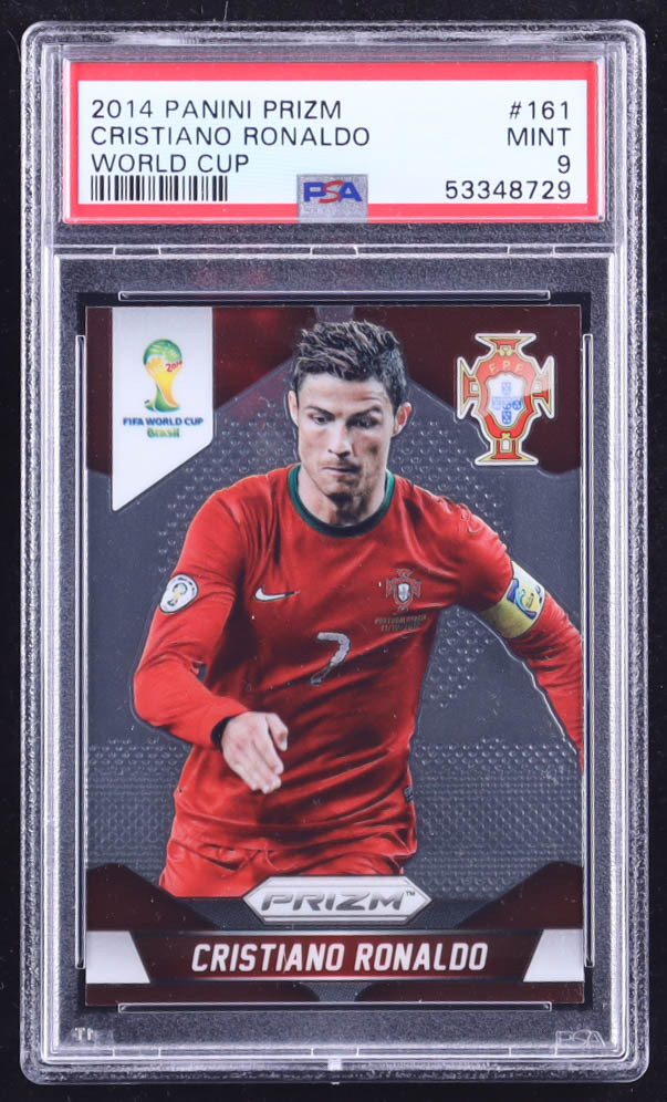 Cristiano Ronaldo 2014 Panini Prizm World Cup #161 (PSA 9) at PristineAuction.com Cristiano Ronaldo 2014 Panini Prizm World Cup #161 (PSA 9) at PristineAuction.com