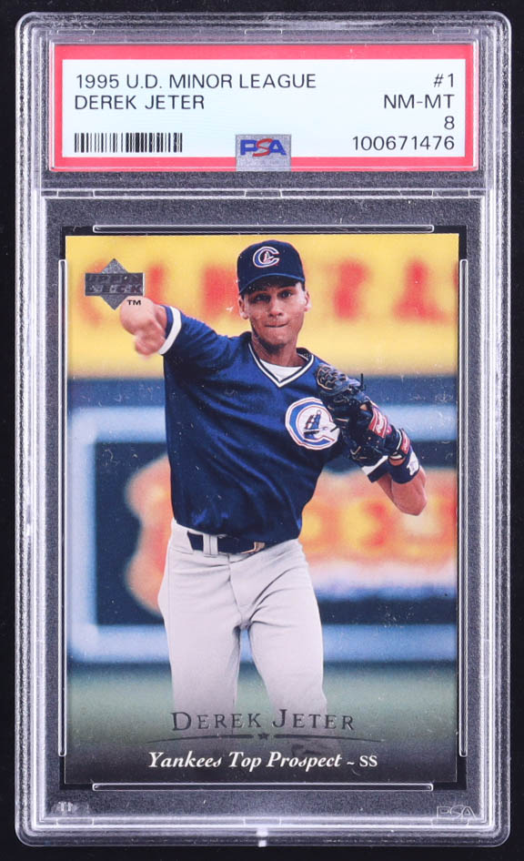 Derek Jeter 1995 Upper Deck Minor League #1 RC (PSA 8) at PristineAuction.com Derek Jeter 1995 Upper Deck Minor League #1 RC (PSA 8) at PristineAuction.com