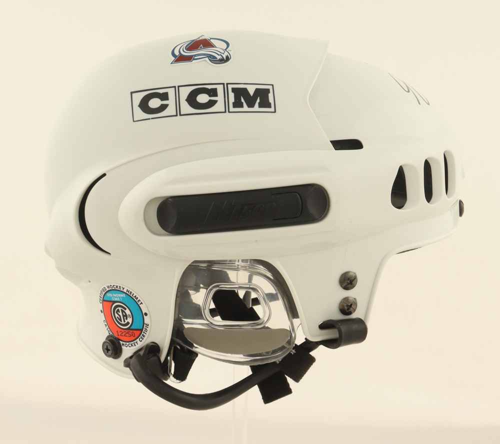 Joe Sakic Signed Avalanche Full-Size Authentic Hockey Helmet (JSA) at PristineAuction.com Joe Sakic Signed Avalanche Full-Size Authentic Hockey Helmet (JSA) at PristineAuction.com