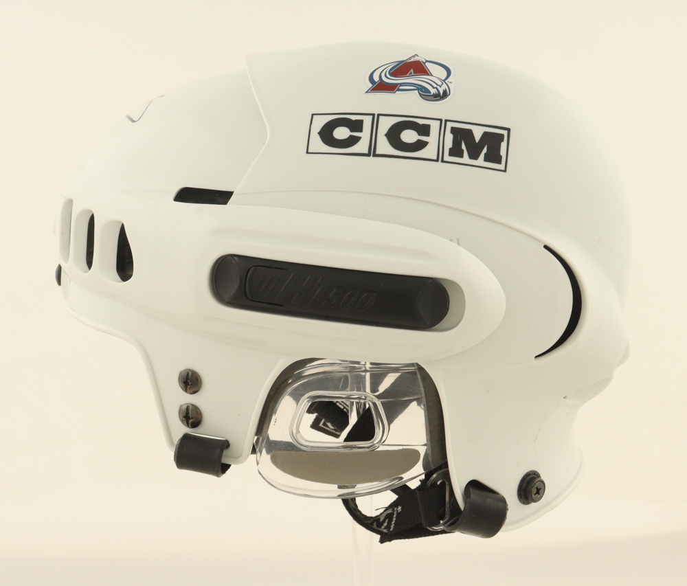 Joe Sakic Signed Avalanche Full-Size Authentic Hockey Helmet (JSA) at PristineAuction.com Joe Sakic Signed Avalanche Full-Size Authentic Hockey Helmet (JSA) at PristineAuction.com