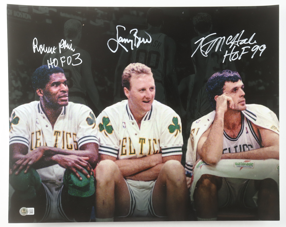 Larry Bird, Kevin McHale & Robert Parish Signed Celtics 16x20 Photo Inscribed "HOF 03" & "HOF 99" (Beckett) at PristineAuction.com Larry Bird, Kevin McHale & Robert Parish Signed Celtics 16x20 Photo Inscribed "HOF 03" & "HOF 99" (Beckett) at PristineAuction.com