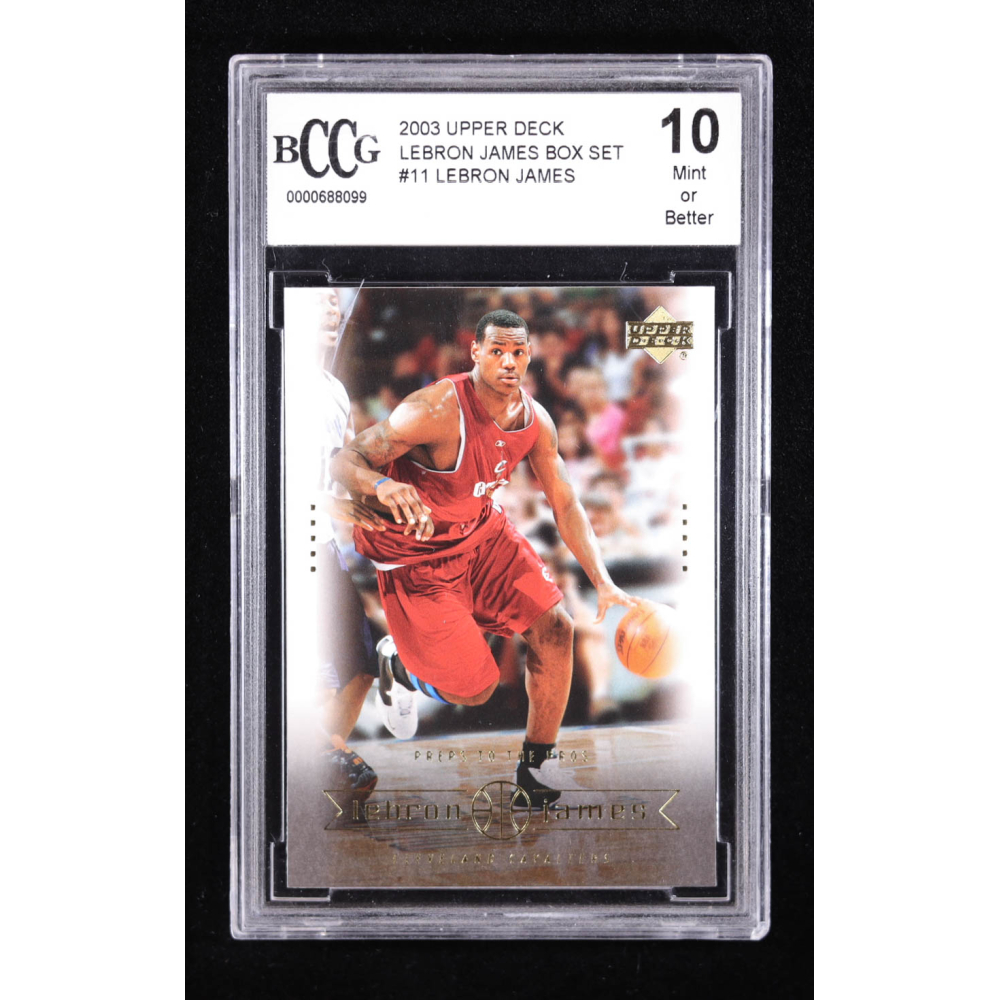 Lebron James 2003 Upper Deck Lebron James Box Set #11 (BCCG 10) at PristineAuction.com