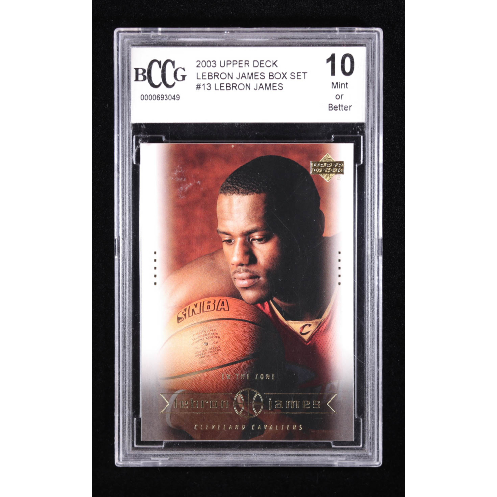 Lebron James 2003 Upper Deck Lebron James Box Set #13 (BCCG 10) at PristineAuction.com