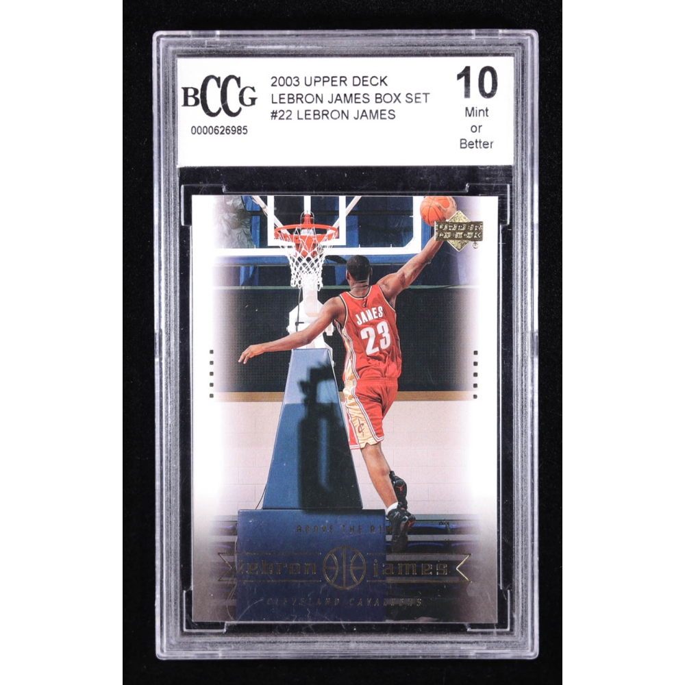 Lebron James 2003 Upper Deck Lebron James Box Set #22 (BCCG 10) at PristineAuction.com