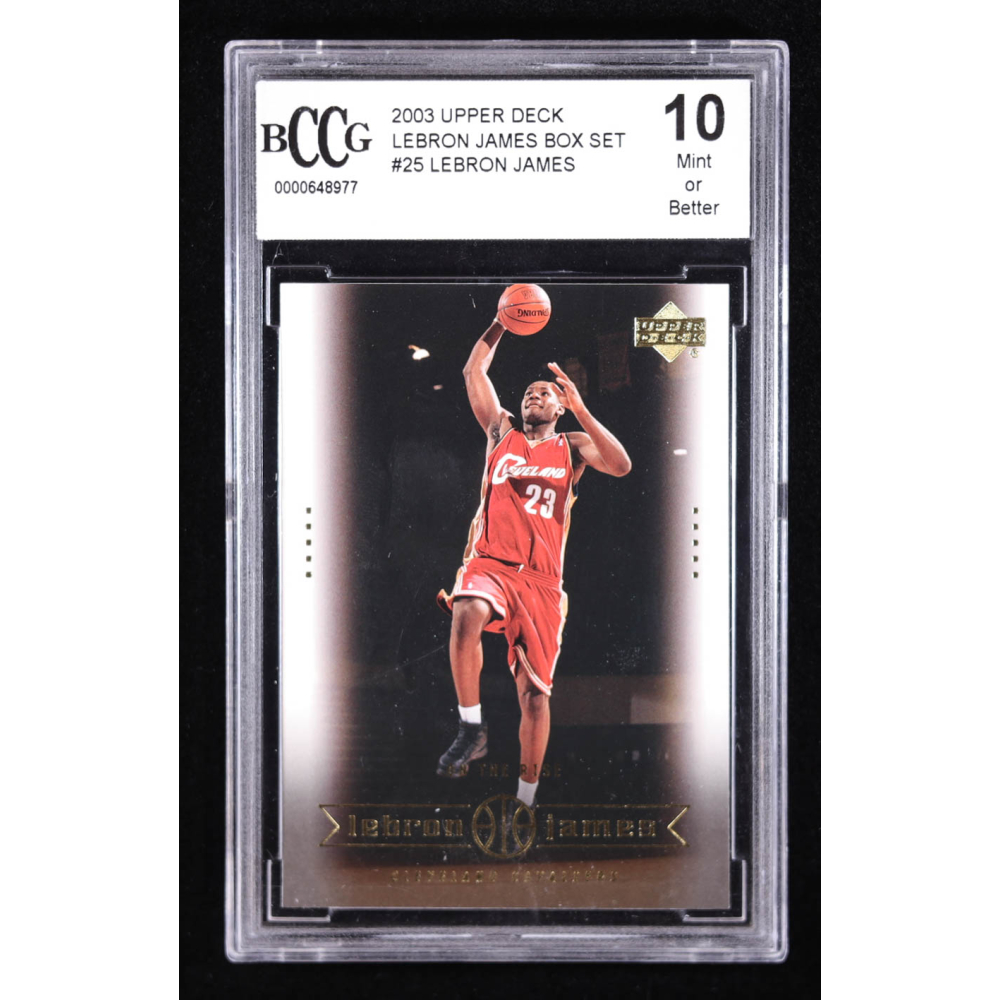 Lebron James 2003 Upper Deck Lebron James Box Set #25 (BCCG 10) at PristineAuction.com