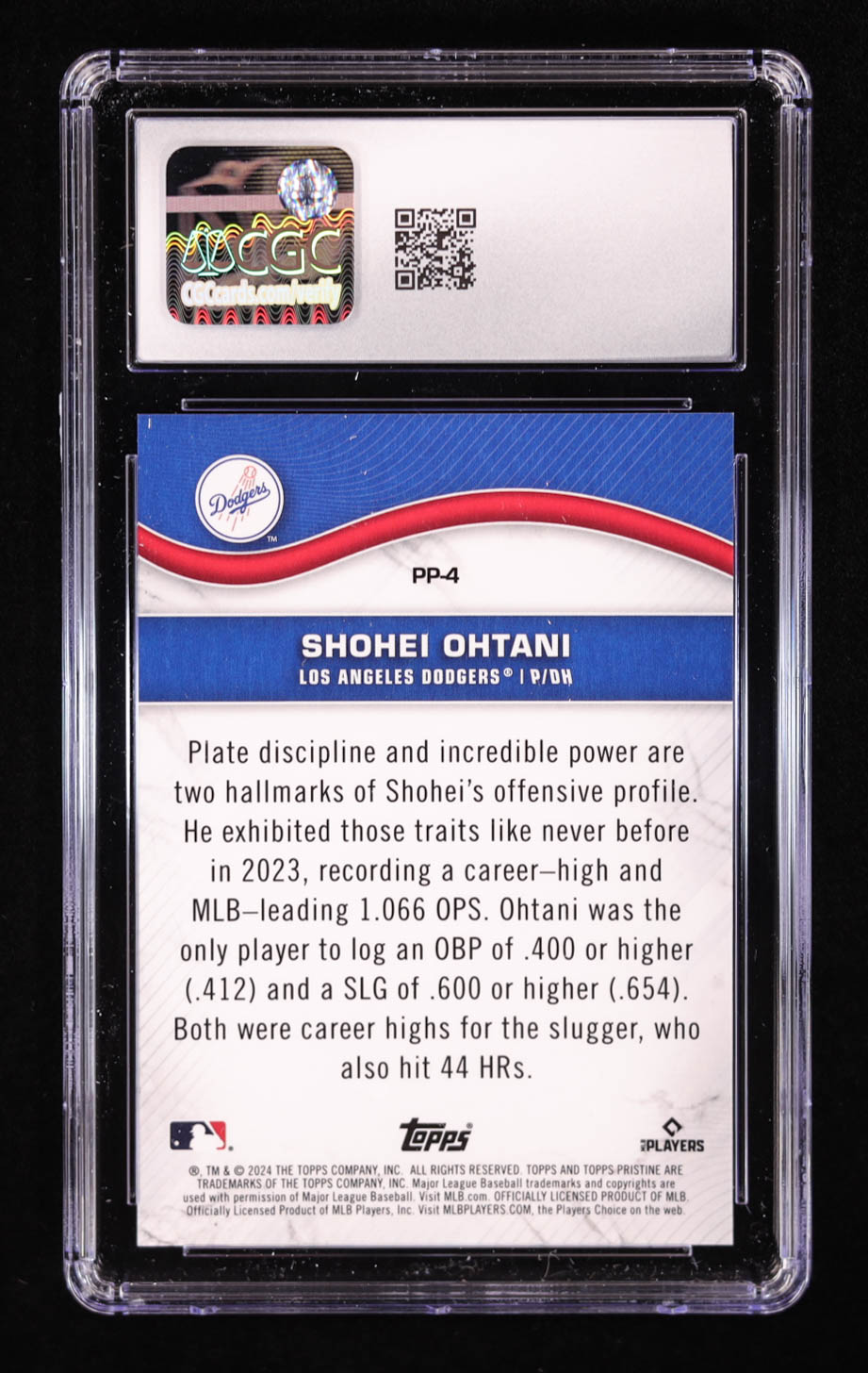 Shohei Ohtani 2024 Topps Pristine Pristine Production #PP4 (CGC 10) at PristineAuction.com Shohei Ohtani 2024 Topps Pristine Pristine Production #PP4 (CGC 10) at PristineAuction.com