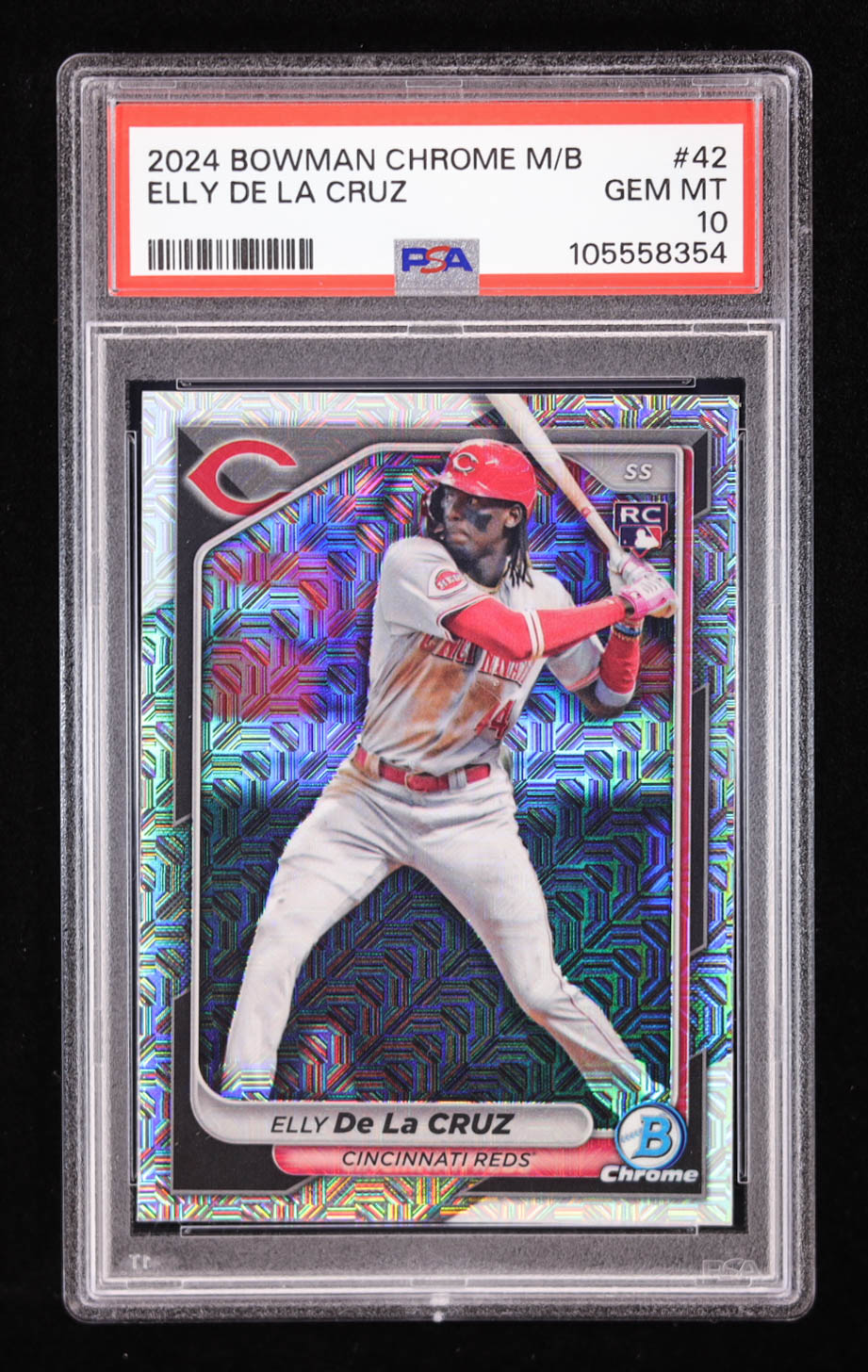 Elly De La Cruz 2024 Bowman Chrome Mega Box #42 RC (PSA 10) at PristineAuction.com Elly De La Cruz 2024 Bowman Chrome Mega Box #42 RC (PSA 10) at PristineAuction.com