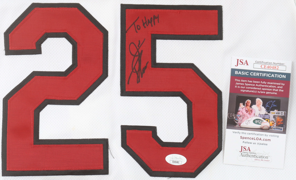 Jim Thome Signed 2004 All-Star Game Authentic Majestic Jersey Inscribed "To Happy" (JSA) at PristineAuction.com Jim Thome Signed 2004 All-Star Game Authentic Majestic Jersey Inscribed "To Happy" (JSA) at PristineAuction.com