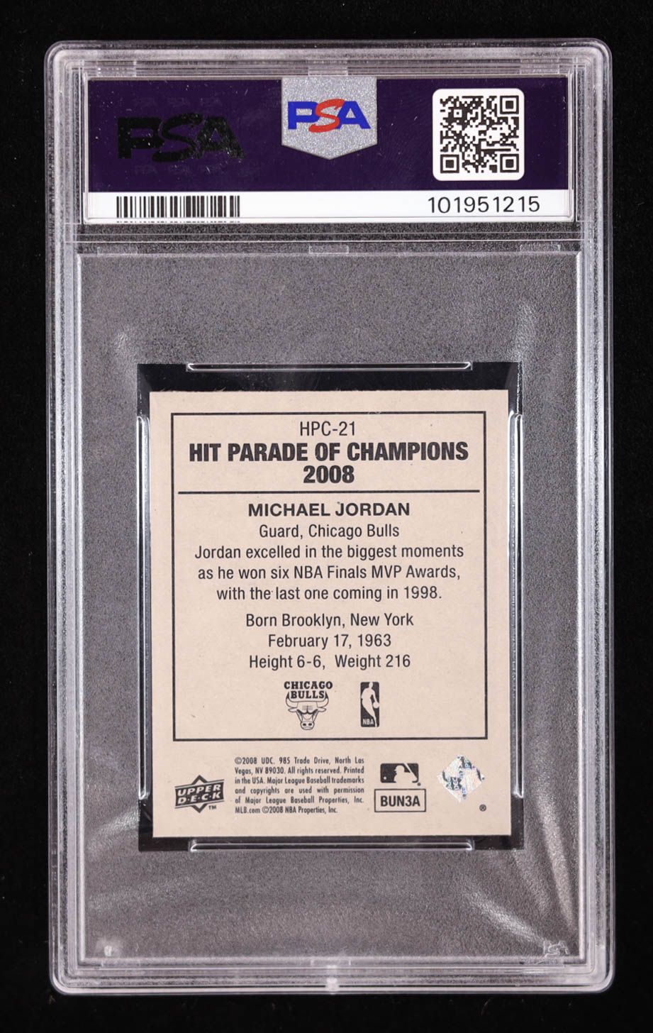 Michael Jordan 2008 Upper Deck Goudey Hit Parade of Champions #HPC21 (PSA 9) at PristineAuction.com Michael Jordan 2008 Upper Deck Goudey Hit Parade of Champions #HPC21 (PSA 9) at PristineAuction.com