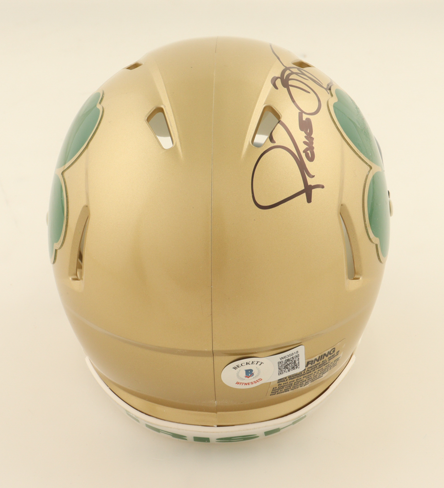 Jerome Bettis Signed Notre Dame Fighting Irish Speed Mini Helmet (Beckett) at PristineAuction.com Jerome Bettis Signed Notre Dame Fighting Irish Speed Mini Helmet (Beckett) at PristineAuction.com