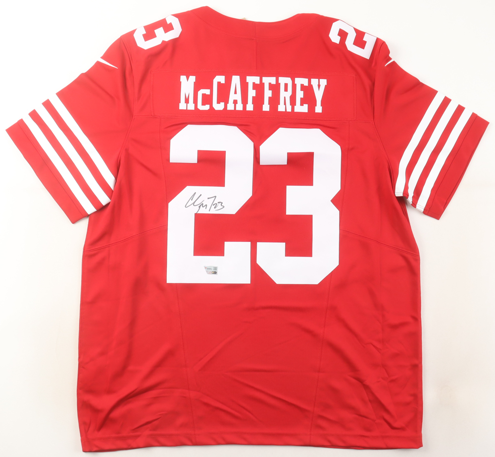 Christian McCaffrey Signed 49ers NikeJersey (Fanatics) at PristineAuction.com Christian McCaffrey Signed 49ers NikeJersey (Fanatics) at PristineAuction.com
