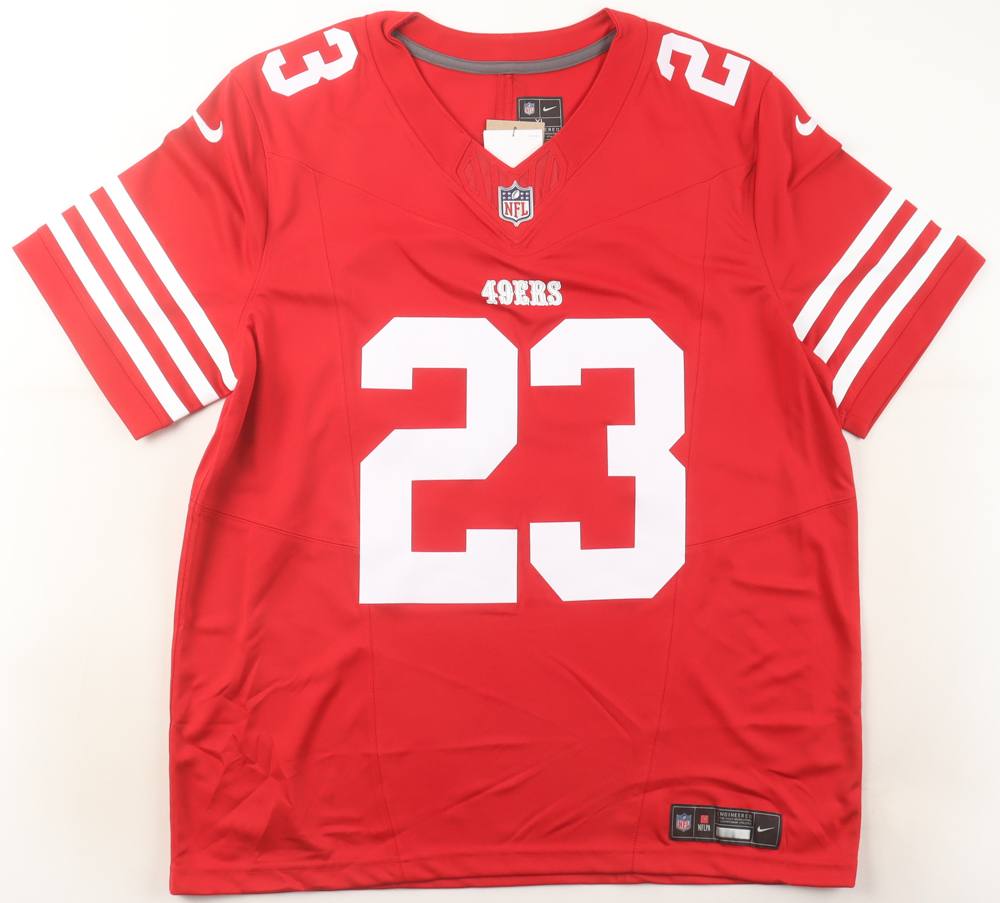 Christian McCaffrey Signed 49ers NikeJersey (Fanatics) at PristineAuction.com Christian McCaffrey Signed 49ers NikeJersey (Fanatics) at PristineAuction.com