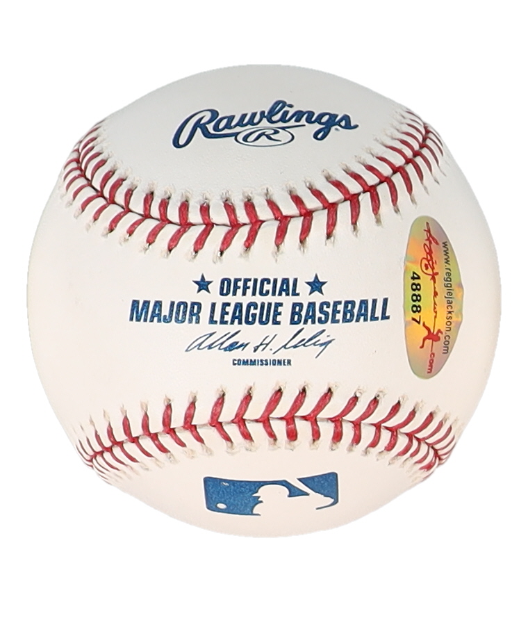 Reggie Jackson Signed OML Baseball Inscribed "563 HR" (Reggie Jackson) at PristineAuction.com Reggie Jackson Signed OML Baseball Inscribed "563 HR" (Reggie Jackson) at PristineAuction.com