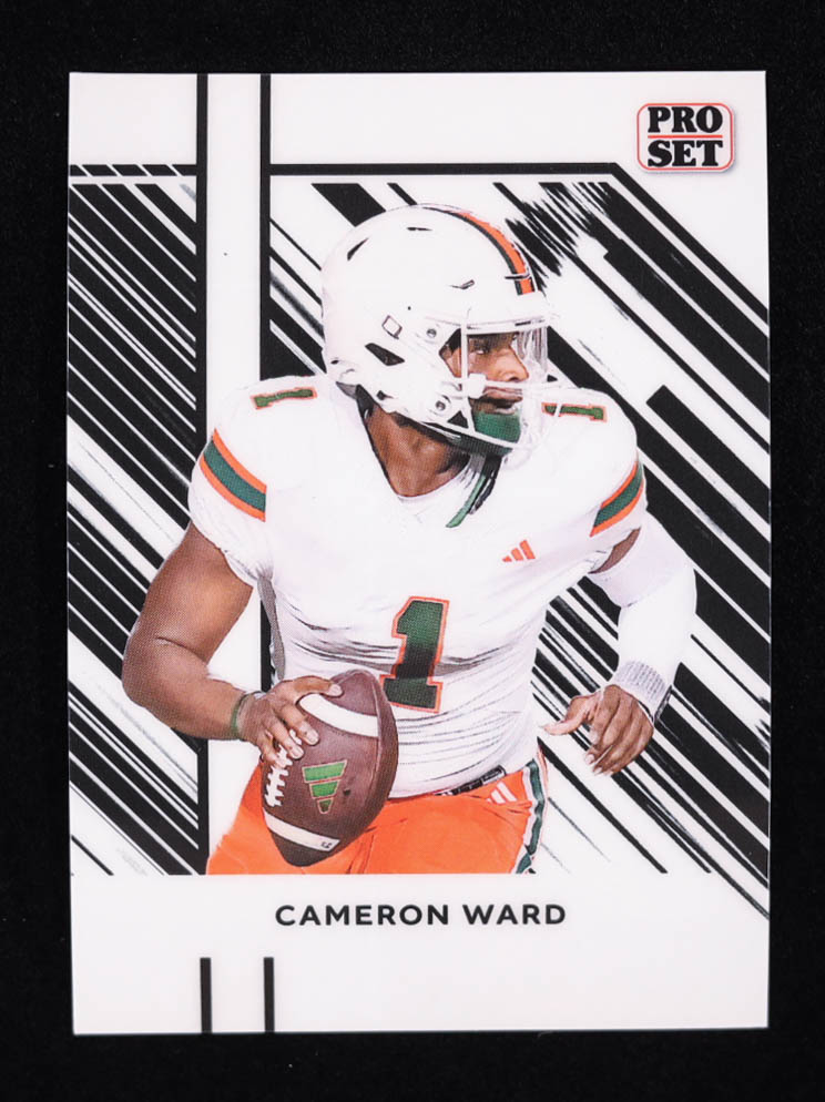 Cameron Ward 2024 Pro Set Pre-Production Proof White RC #1/1 at PristineAuction.com Cameron Ward 2024 Pro Set Pre-Production Proof White RC #1/1 at PristineAuction.com