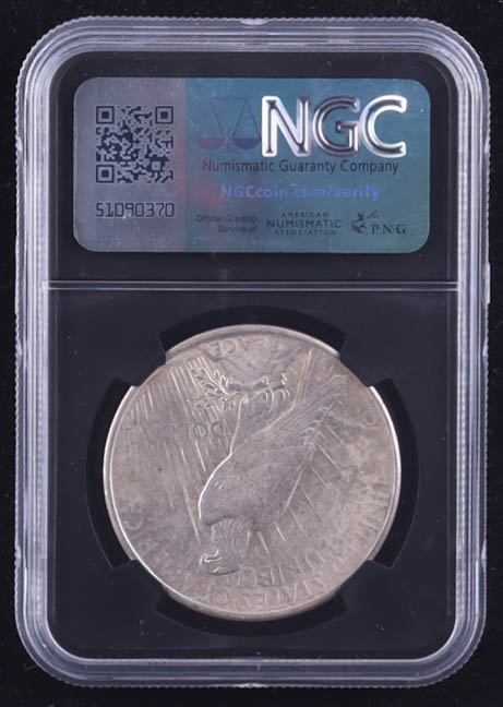 1924 Peace Silver Dollar (NGC AU58) at PristineAuction.com 1924 Peace Silver Dollar (NGC AU58) at PristineAuction.com