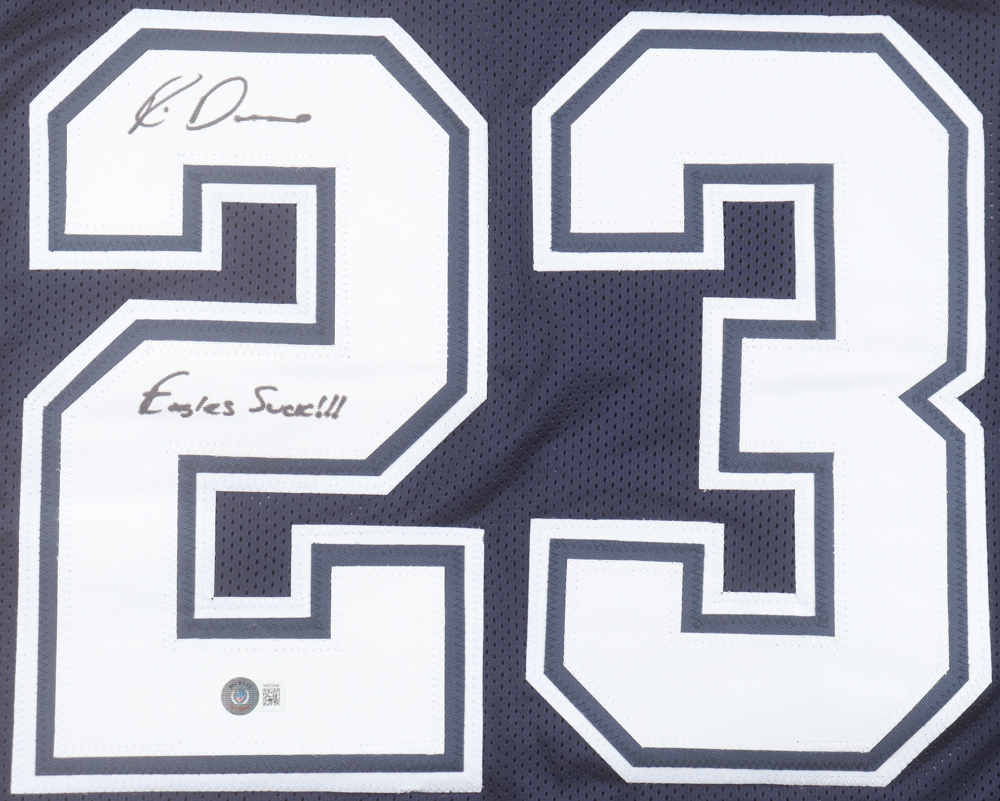 Rico Dowdle Signed Jersey Inscribed "Eagles Suck!!!" (Beckett) at PristineAuction.com Rico Dowdle Signed Jersey Inscribed "Eagles Suck!!!" (Beckett) at PristineAuction.com