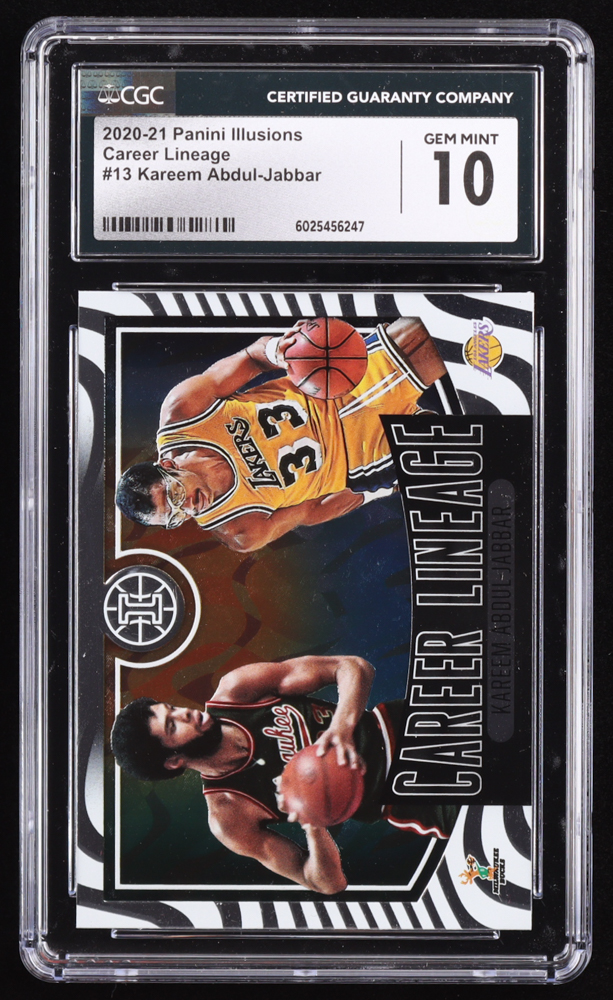 Kareem Abdul-Jabbar 2020 Illusions Career Lineage #13 (CGC 10) at PristineAuction.com Kareem Abdul-Jabbar 2020 Illusions Career Lineage #13 (CGC 10) at PristineAuction.com