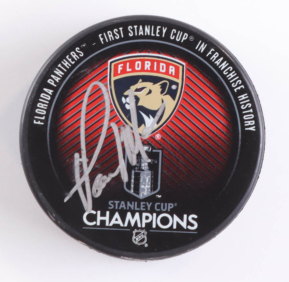 Paul Maurice Signed Panthers 2024 Stanley Cup Champions Logo Hockey Puck (JSA) at PristineAuction.com Paul Maurice Signed Panthers 2024 Stanley Cup Champions Logo Hockey Puck (JSA) at PristineAuction.com