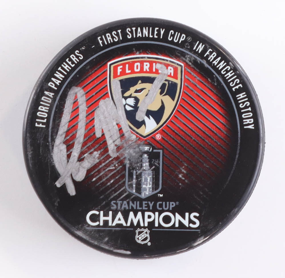 Paul Maurice Signed Panthers 2024 Stanley Cup Champions Logo Hockey Puck (JSA) at PristineAuction.com Paul Maurice Signed Panthers 2024 Stanley Cup Champions Logo Hockey Puck (JSA) at PristineAuction.com