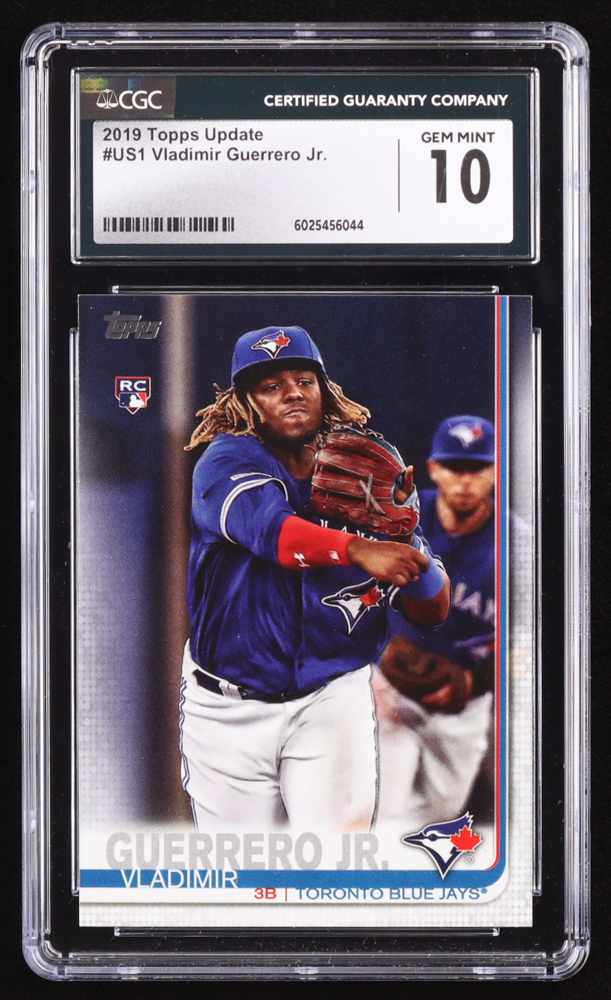Vladimir Guerrero Jr. 2019 Topps Update #US1 RC (CGC 10) at PristineAuction.com Vladimir Guerrero Jr. 2019 Topps Update #US1 RC (CGC 10) at PristineAuction.com