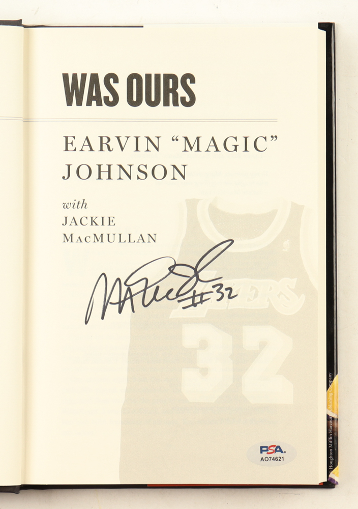 Magic Johnson Signed "When The Game Was Ours" Hardcover Book (PSA) at PristineAuction.com Magic Johnson Signed "When The Game Was Ours" Hardcover Book (PSA) at PristineAuction.com