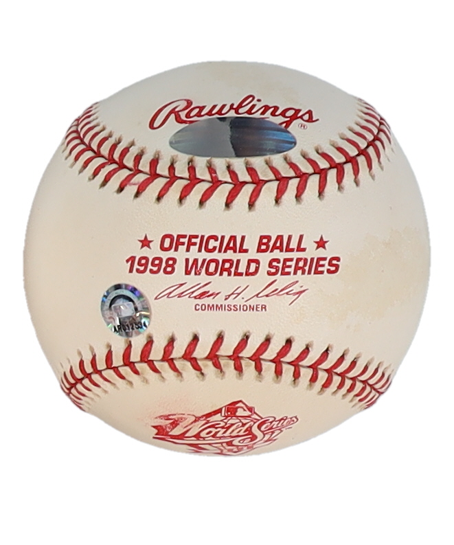 Derek Jeter Signed Official 1998 World Series Logo Baseball (Steiner & MLB) at PristineAuction.com Derek Jeter Signed Official 1998 World Series Logo Baseball (Steiner & MLB) at PristineAuction.com