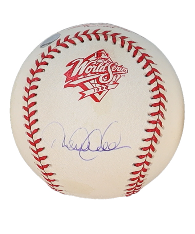 Derek Jeter Signed Official 1998 World Series Logo Baseball (Steiner & MLB) at PristineAuction.com Derek Jeter Signed Official 1998 World Series Logo Baseball (Steiner & MLB) at PristineAuction.com