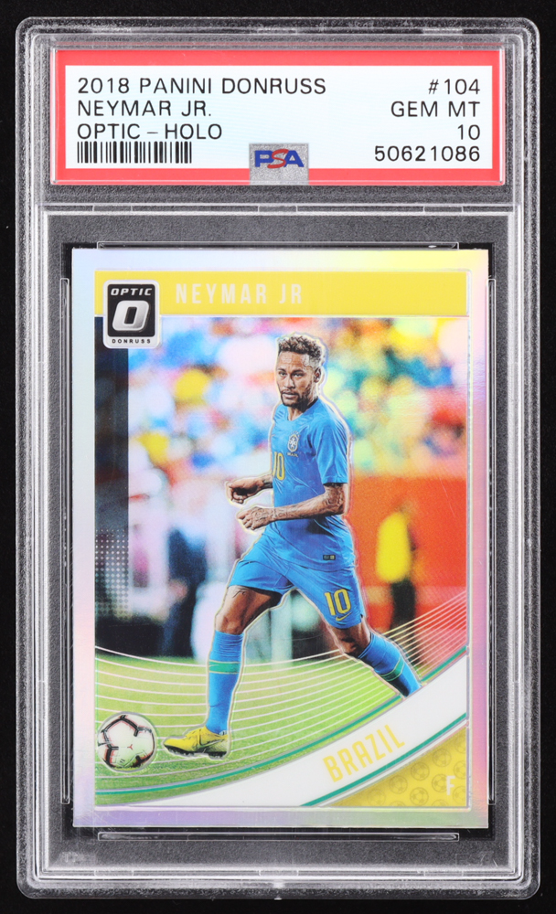Neymar Jr. 2018-19 Donruss Optic Holo #104 (PSA 10) at PristineAuction.com Neymar Jr. 2018-19 Donruss Optic Holo #104 (PSA 10) at PristineAuction.com