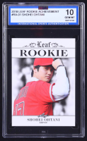 Shohei Ohtani 2018 Leaf Ohtani Rookie Achievement #RA01 RC (ISA 10) at PristineAuction.com