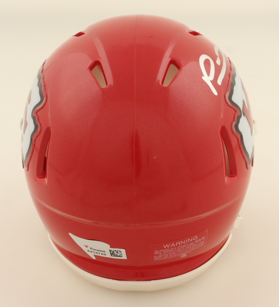 Patrick Mahomes Signed Chiefs Speed Mini Helmet (Fanatics) at PristineAuction.com Patrick Mahomes Signed Chiefs Speed Mini Helmet (Fanatics) at PristineAuction.com