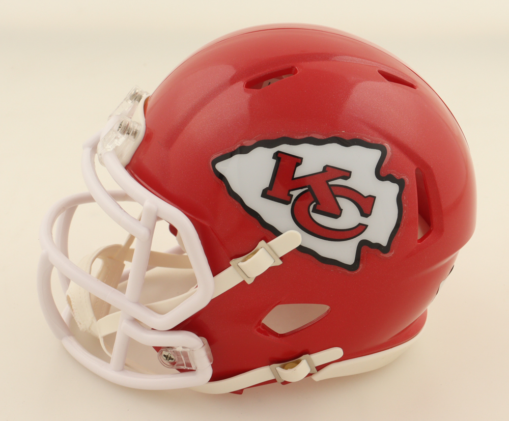 Patrick Mahomes Signed Chiefs Speed Mini Helmet (Fanatics) at PristineAuction.com Patrick Mahomes Signed Chiefs Speed Mini Helmet (Fanatics) at PristineAuction.com