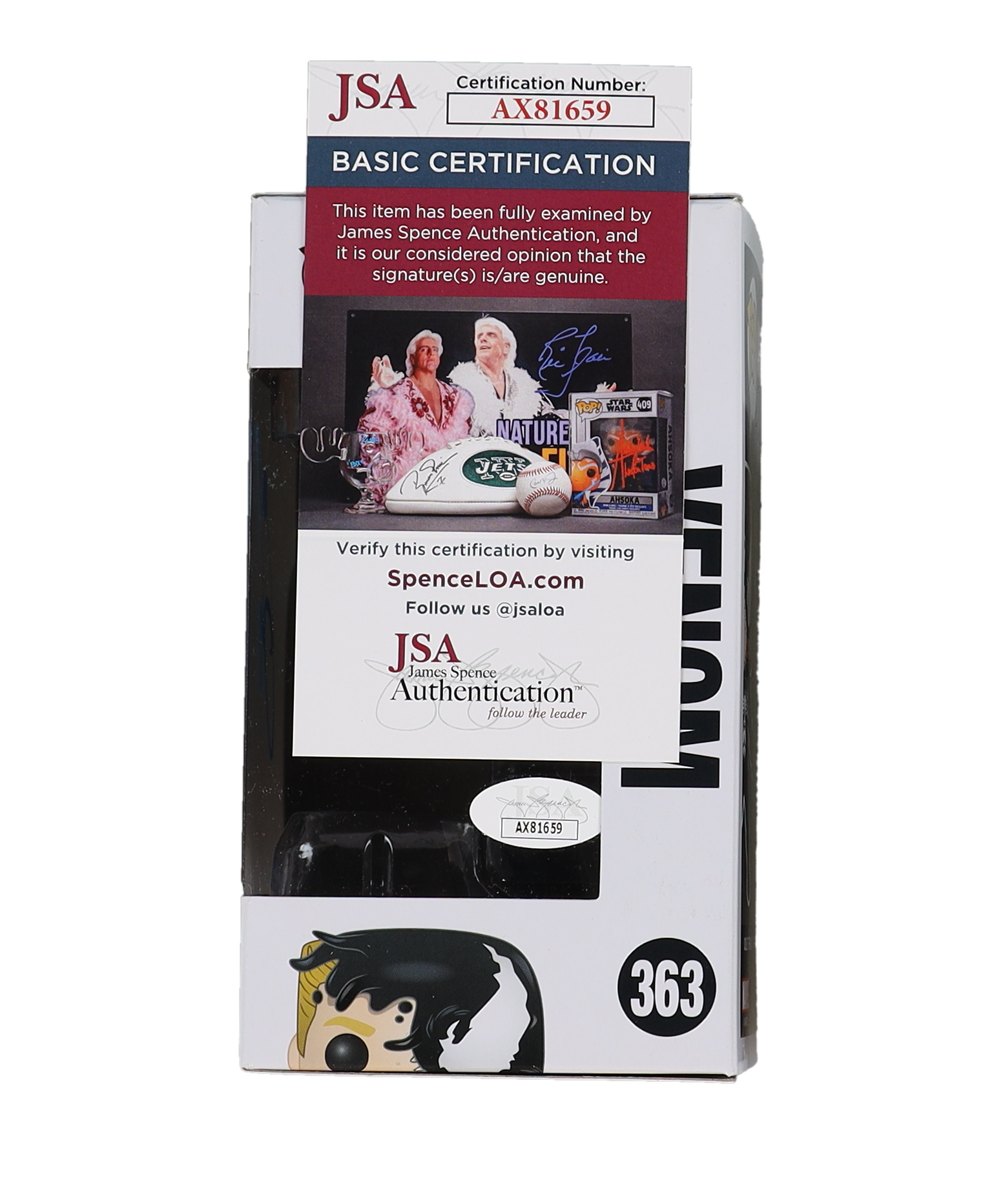 Tom Hardy Signed "Venom" Venom #363 Funko Pop! Bobble-Head Vinyl Figure (JSA) at PristineAuction.com Tom Hardy Signed "Venom" Venom #363 Funko Pop! Bobble-Head Vinyl Figure (JSA) at PristineAuction.com