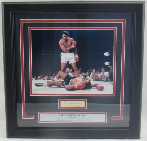 Muhammad Ali Signed Custom Framed Cut Display (JSA) at PristineAuction.com Muhammad Ali Signed Custom Framed Cut Display (JSA) at PristineAuction.com