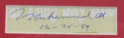 Muhammad Ali Signed Custom Framed Cut Display (JSA) at PristineAuction.com Muhammad Ali Signed Custom Framed Cut Display (JSA) at PristineAuction.com