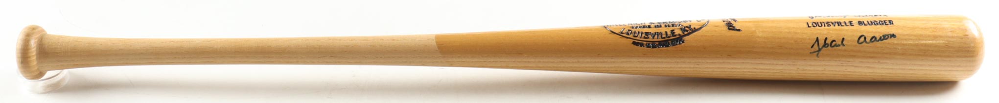 Hank Aaron Signed Louisville Slugger Hillerich & Bradsby Baseball Bat (JSA) at PristineAuction.com Hank Aaron Signed Louisville Slugger Hillerich & Bradsby Baseball Bat (JSA) at PristineAuction.com